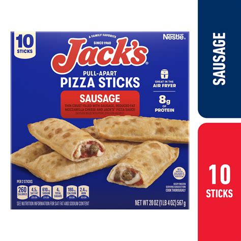 Jack's Sausage Pizza Stick Snacks, 20 oz (Frozen) - Walmart.com
