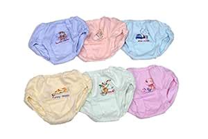 Jojo Baby Unisex Cotton Panties Pack of 12(Light Color) 7_Light Color ...