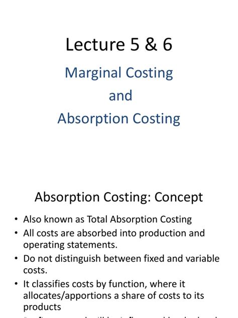 Image result for Difference Between Absorption and Marginal Costing with Example