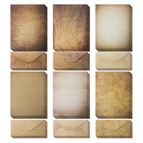 Snapklik.com : 120 Pack Vintage Paper And Envelopes - 60 Sheets Of ...
