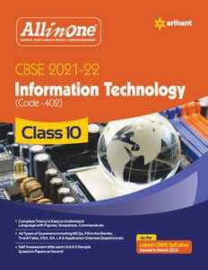 CBSE All In One Information Technology Class 10 for 2022 Exam: Buy CBSE ...