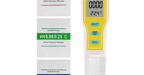 Water Ph Meter Acidometer - Aquarium Pool Temperature Ph Tester 2In1 ...