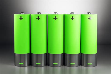 Creative green battery | Premium Photo