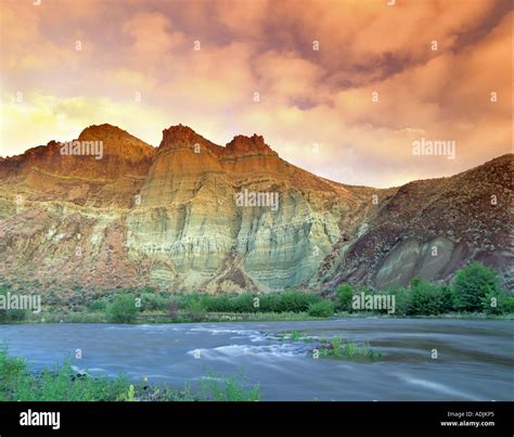 Cathedral Rock John Day Fossil Beds National Monument Oregon Stock ...