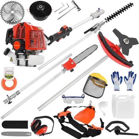 Powerful Grass Trimmer,52cc 5 in 1 Cordless Hedge Trimmer Multi ...
