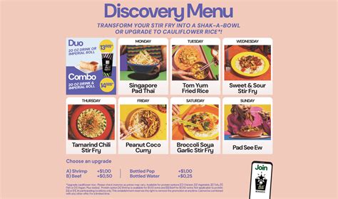 Discovery Menu | Thai Express