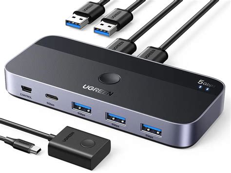 UGREEN USB 3.0 Switch 4-Port Hub | Share Devices Between 2 PCs – Ugreen ...