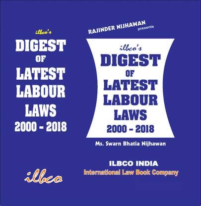 Digest Of Latest Labour Laws 2000-2018: Buy Digest Of Latest Labour ...