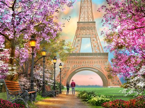 Springtime In Paris Wallpaper