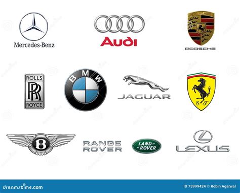 Top Ten Luxury Car Brands Logos Editorial Stock Image - Illustration of fight, autos: 73999424