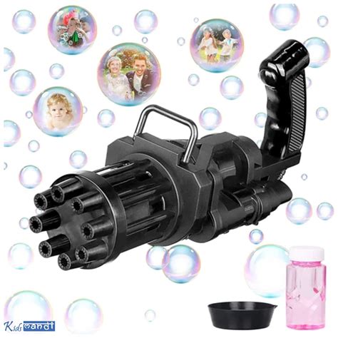 8-Hole Battery Operated Bubbles Gun for Kids - Kids Mandi