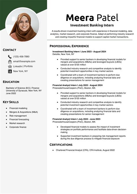Best Investment Banking Resume Examples and Templates for 2025