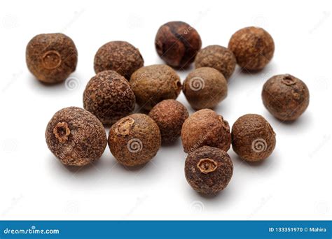 Allspice Berries Isolated on White Background Stock Photo - Image of ...