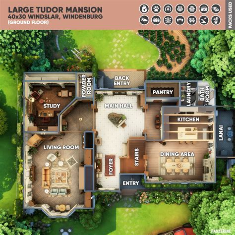 Mansion Floor Plans Sims