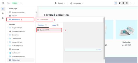 Image result for Custom HTML Shopify