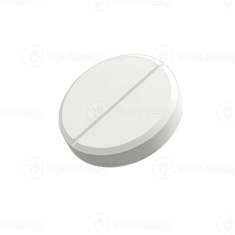 White Round Pill Tablet Medicine Scored In Half 53988496 PNG