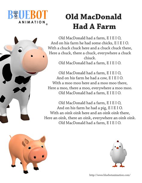 Old Macdonald Had A Farm Printables - Printable And Enjoyable Learning