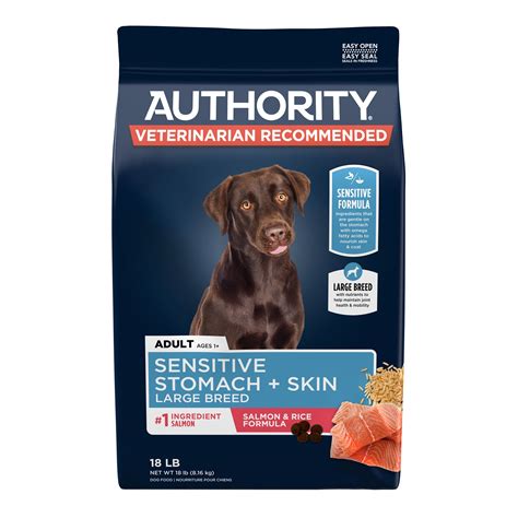 Authority Sensitive Stomach & Skin Large Breed All Life Stage Dry Dog ...