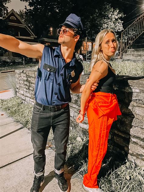 Cop and Prisoner Costume | Couples halloween outfits, Couples costumes ...