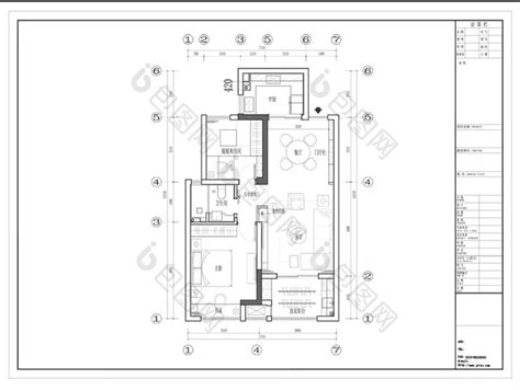 高层一梯两户住宅户型平面图免费下载 - 建筑户型平面图 - 土木工程网