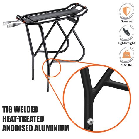 Ibera Bike Rack – Bicycle Touring Carrier with Fender Board, Frame ...