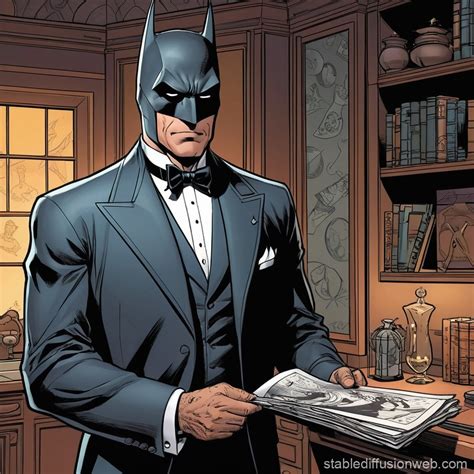 Alfred Batman's Butler Superhero | Stable Diffusion Online