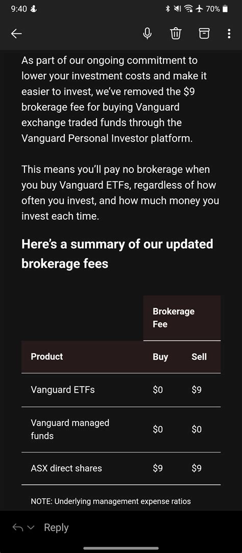 Vanguard removes fee for buying ETFs. Other changes coming soon too : r/AusFinance