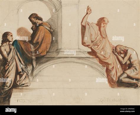 Henri Lehmann, Study for a fresco depicting the sacraments of ...