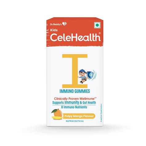 Dr. Reddy's Kids CeleHealth I Immunity Gummies with clinically proven ...