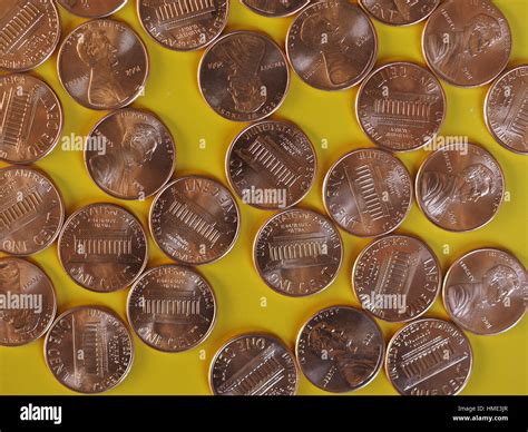 One Cent Dollar coins money (USD), currency of United States Stock ...