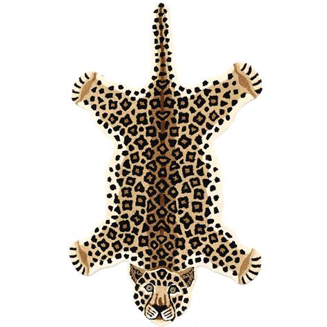 Leopard Rug Hand Tufted Woolen Rug For Home Decoration