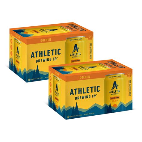 Athletic Brewing Company Upside Dawn Craft Golden, Craft Non-Alcoholic ...