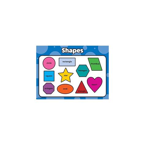 Palace Curriculum Educational Shapes Poster Chart - Laminated - Double ...