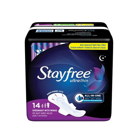 Stayfree Ultra Thin Overnight Pads with Wings | Walmart Canada