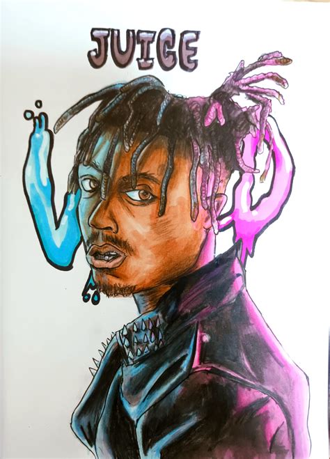 Did a drawing of Juice WRLD (i used 4 hours on this please help) : r ...