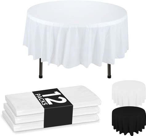 Amazon.com: HOUZZKINGZ USA Paper Tablecloths for Round Tables | 82" – 6 ...