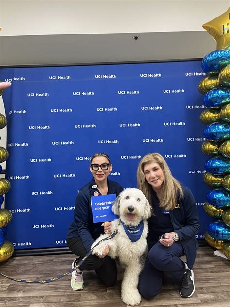Our Pet Therapy pal Finneas stopped by UCI Health - Fountain Valley ...