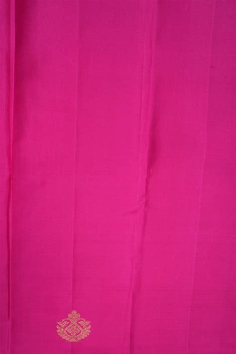 Floral Zari Motifs Hot Pink Kanchipuram Silk Saree – Sundari Silks