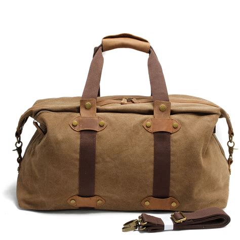 Men's Travel Bags Casual Canvas Carry on Luggage Bags Male Duffel Bags ...