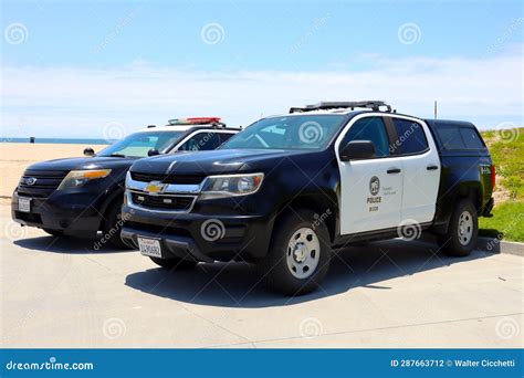 LAPD Los Angeles Police Car at Venice Beach Editorial Photography ...