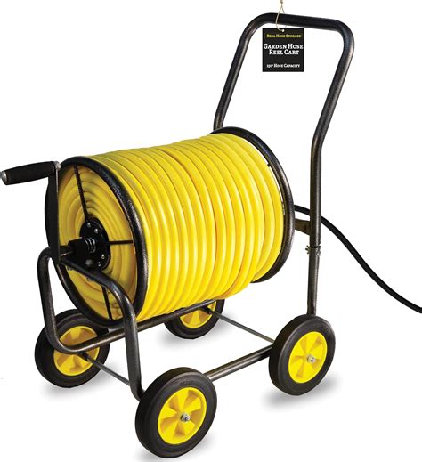 Amazon.com : Real Hose Storage Garden Hose Reel Cart, Heavy Duty Steel ...