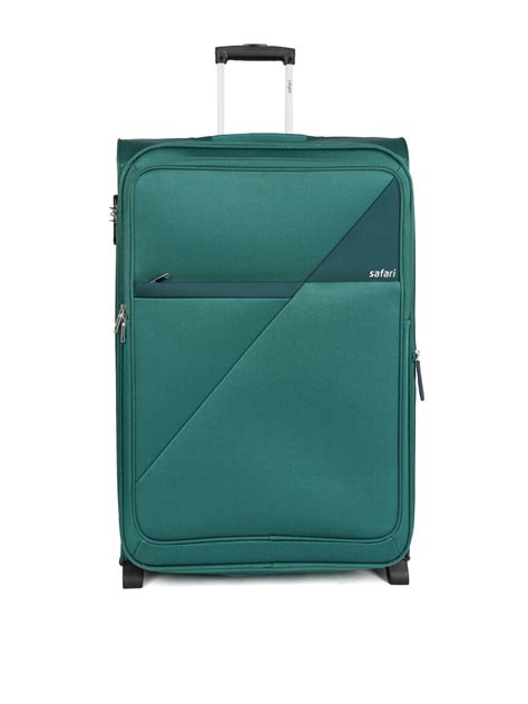 Safari Fabric 64 cms Teal Soft Side Suitcase (Blade 2W 65 Teal ...