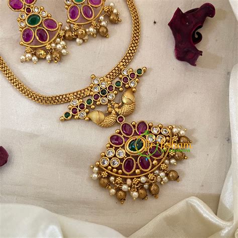 Premium AD Stone Addigai Choker -G9583 – vrikshamindia