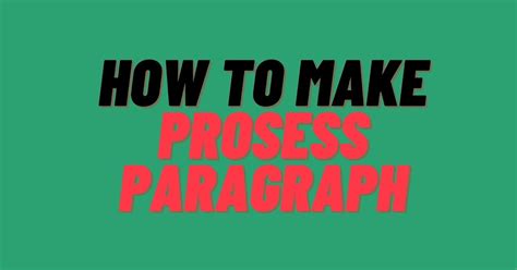 Image result for Process Paragraph Structure
