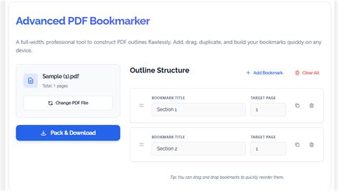 Bookmark PDF Online Free 100% | Add, Edit & Organize PDF Bookmarks. i ...