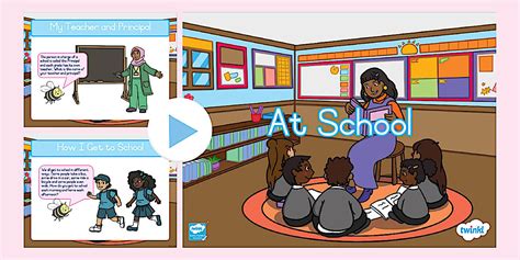Grade 1 LS - PowerPoint: At School Discussion (CAPS Aligned)