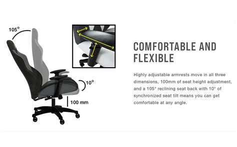 Corsair TC70 Remix Gaming Chair - White (Relaxed Fit, Leatherette ...