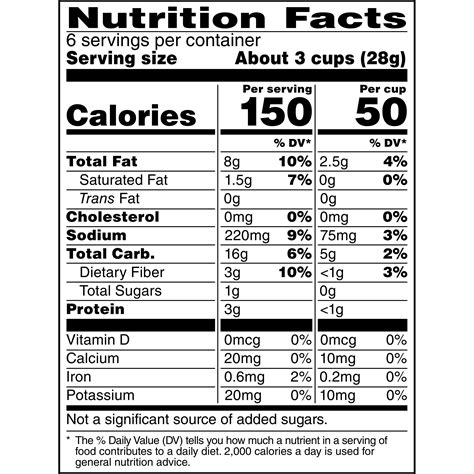 Smart Pop Popcorn Nutrition Label at Victoria Brownlee blog