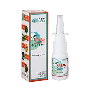 Buy IAFA Nasal All Clear Ayurvedic Nasal Spray for Allergy 20ml ...