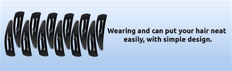 TRIPIN 12 Pieces Black Metal Tic Tac Tik Tak Hair Clips Pins for Women ...
